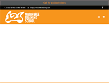 Tablet Screenshot of 121motorbiketraining.com